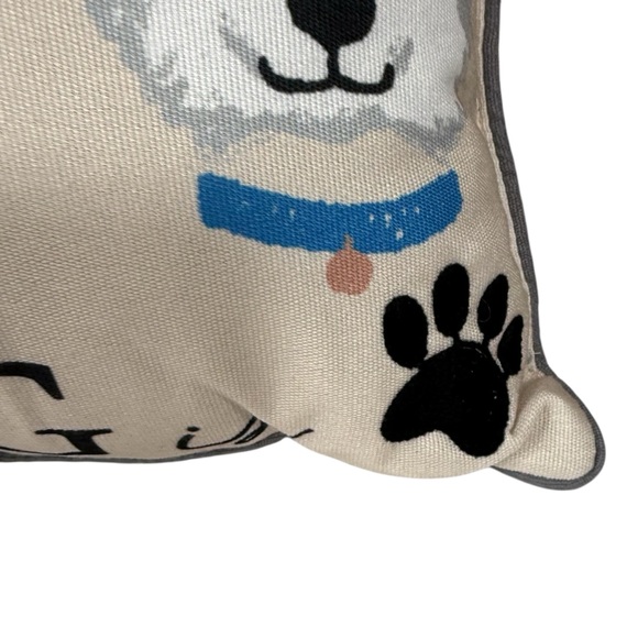 New With Tags Casaba Home Is Where The Dog Is Throw Pillow - Picture 4 of 10
